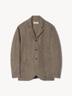 Heather Stone Felted Chore Coat